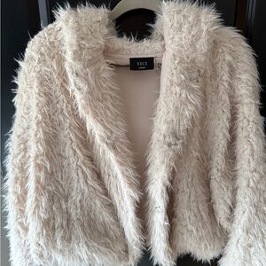Vici Women's Soft Cream Teddy Jacket